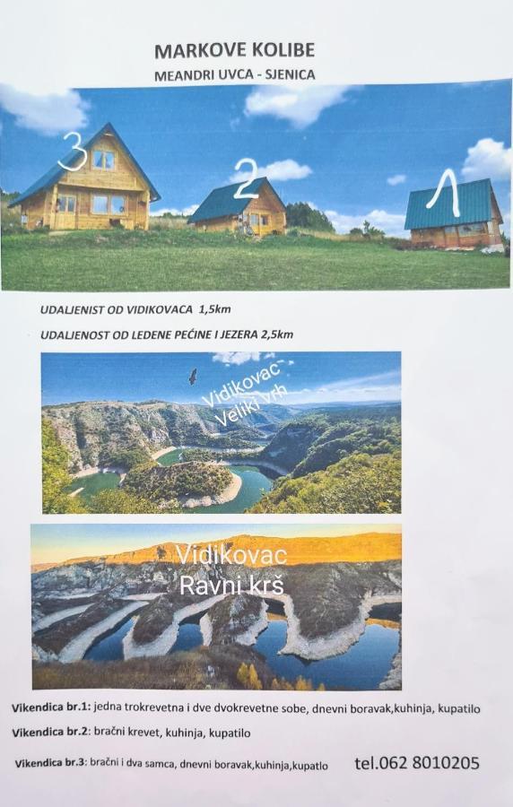 Markove Kolibe 1, Uvac,Vecaa Sjenica Bagian luar foto